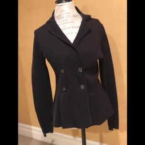 Loft Fitted Sweater Knit Blazer